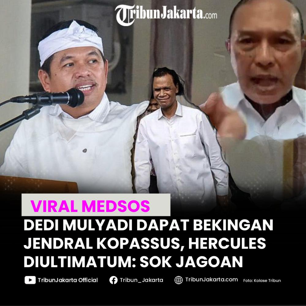 Dedi Mulyadi dapat dukungan dari Jenderal Kopassus soal perseteruan dengan Pemimpin GRIB Jaya, Hercules. Kini Hercules diberikan ultimatum karena dianggap telah membuat gaduh. 