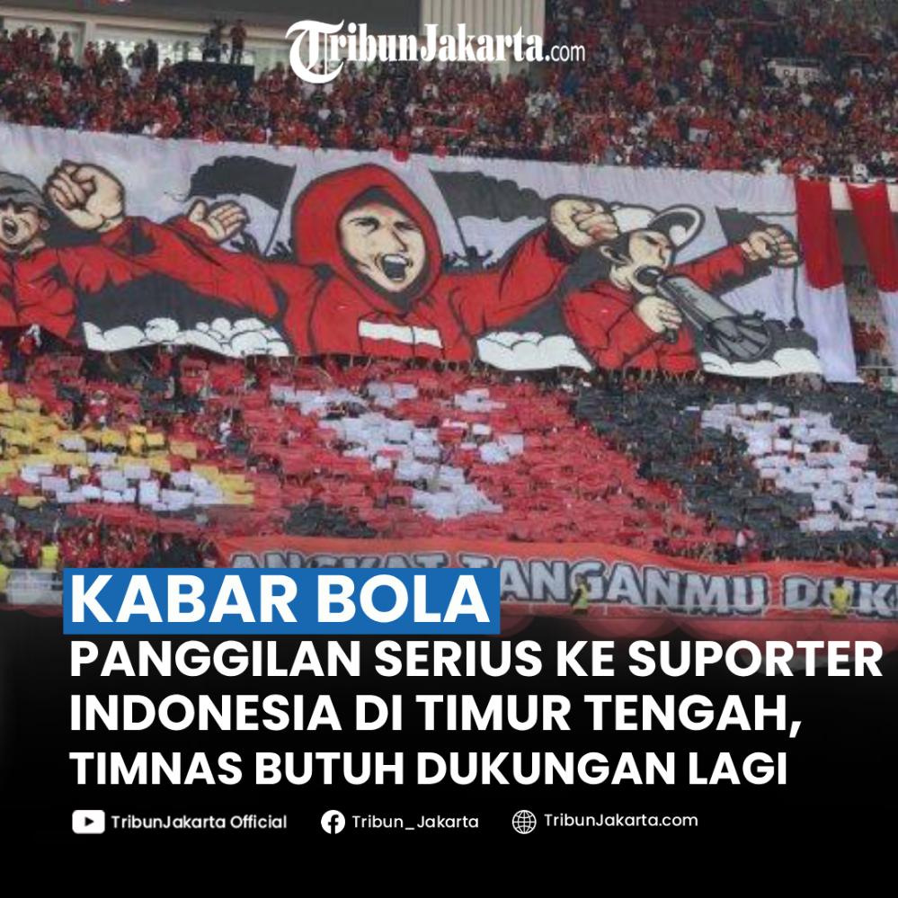 Panggilan serius ke suporter Indonesia yang berada di Timur Tengah, khususnya di Kuwait, Timnas Indonesia perlu dukungan lagi main di Kualifikasi Piala Asia U17 2024. 
