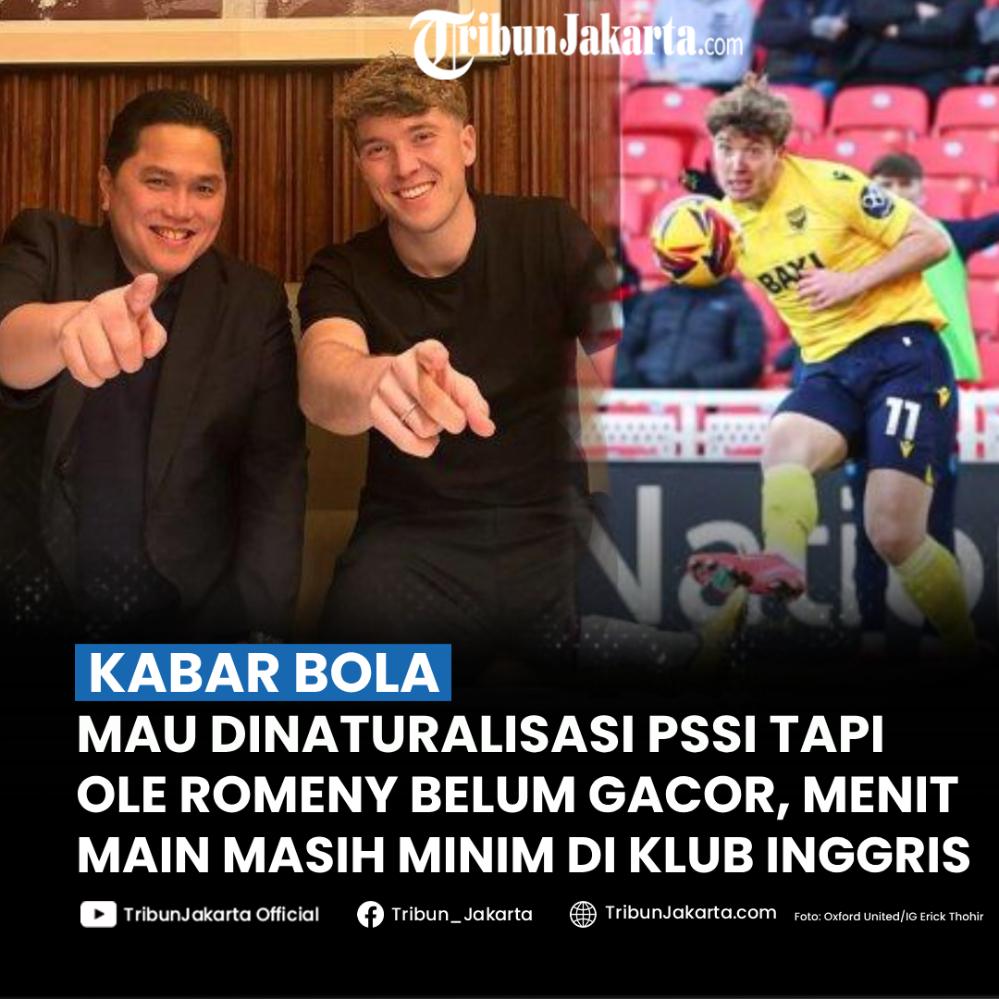 Kinerja Ole Romeny yang bakal dinaturalisasi PSSI buat Timnas Indonesia sedang disorot karena belum mampu mencetak gol di Ingggris. Sudah 3 pertandingan dimainkan di Oxford United tapi belum cetak gol.