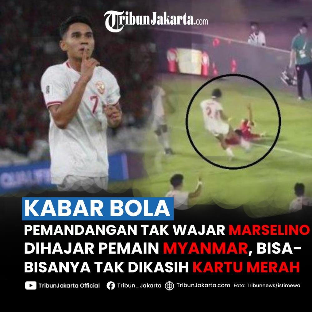 Momen menegangkan di laga Myanmar vs Timnas Indonesia, pemain tim lawan bertindak tak sportif menghajar Marselino Ferdinan dengan sengaja menggunakan bola. Aksinya bak seperti pemain tarkam, tapi wasit tidak memberikan kartu merah.
