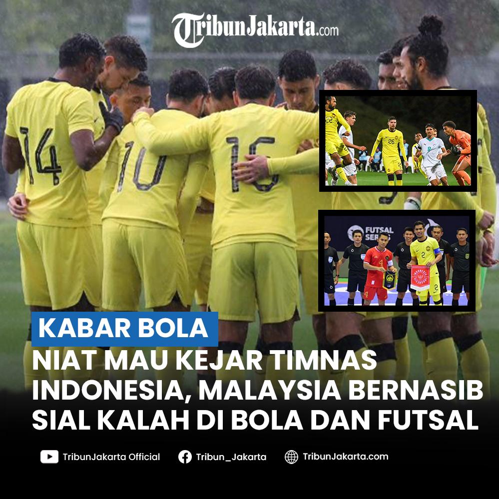 Nasib apes dialami Malaysia, niat mau coba kejar kegemilangan prestasi Timnas Indonesia, tapi kini malah bernasib sial kalah di sepak bola dan futsal bersamaan. Menurut Tribunners, Malaysia bisa saingi Garuda?