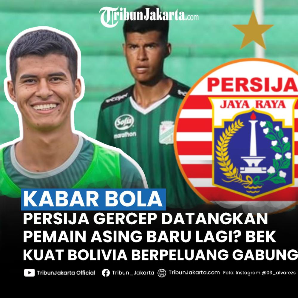 Persija berpeluang menambah bek asing baru lagi di Liga 1. Sosok bek muda berpengalaman asal Bolivia Sebastian Alvarez berpeluang digaet Carlos Pena di Liga 1.