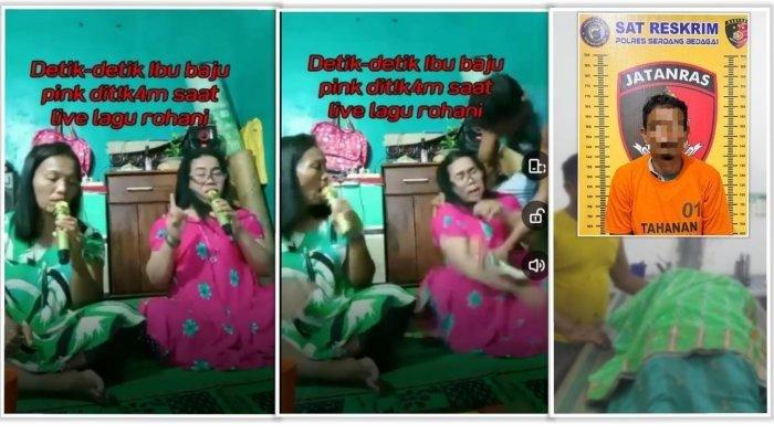 Fakta pembunuhan Hertalina Simanjuntak (46) di Serdang Bedagai (Sergai) oleh suaminya sendiri, Agus Herbin Tambun, saat sedang bernyanyi lagu rohani live Facebook, Sabtu malam.