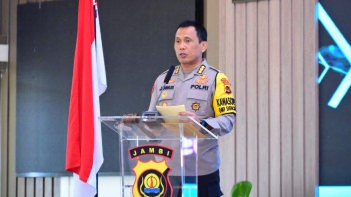 Irwasda Polda Jambi Kombes Pol Jannus Parlindungan Siregar saat saat membuka Post Assessment Center