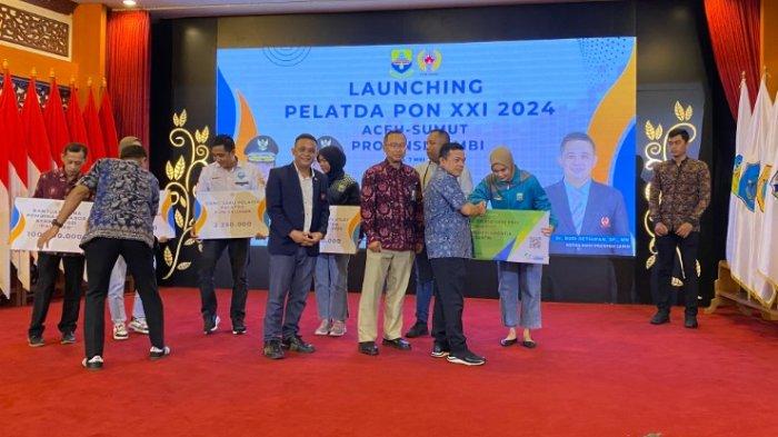 Pemprov Jambi bersama KONI Provinsi Jambi dan BPJS Ketenagakerjaan Cabang Jambi melaksanakan Launching PELATDA PON XXI 2024