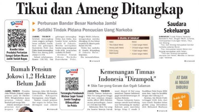 Gembong narkoba di Jambi ditangkap