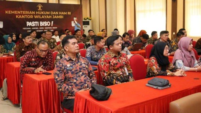 Kantor Wilayah Kementerian Hukum dan HAM Jambi  menggelar  kegiatan Konsinyering Pembinaan dan Penataan Ketatalaksanaan di Lingkungan Kementerian Hukum dan HAM Jambi.