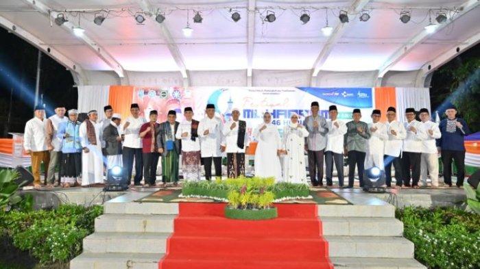 Tabligh Akbar dalam rangka Festival Muharram 1446 hijriah Kota Jambi, Jumat (12/7/2024) malam.