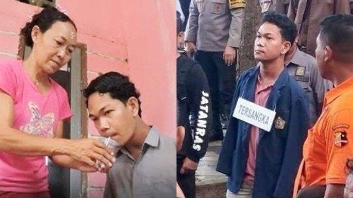 Sosok komplotan yang diduga membantu Agus Buntung melakukan aksi bejatnya terhadap 15 korban. Komplotan kepergok datangi rekonstruksi.