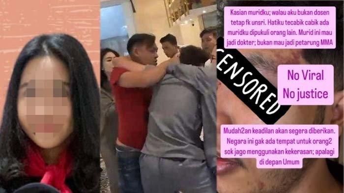 Sosok mahasiswi yang jadi pemicu dokter koas dipukuli (tengah) gara-gara jadwal jaga akhir tahun. Sang mahasiswi bernama Lady Aurellia (krii) itu dijuluki anak mama dan ayahnya pejabat.