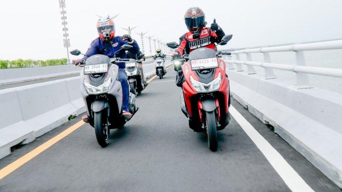 Pengendara motor Yamaha