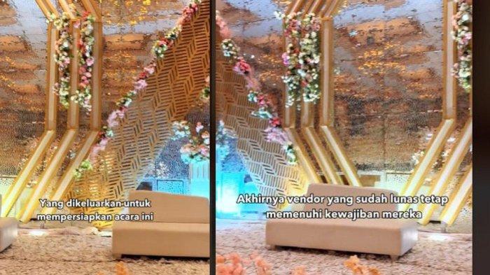 Curhat vendor nikah sudah pasang dekorasi mewah tapi pernikahan batal H-7