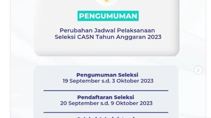 Rekrutmen CPNS dan PPPK 2023 - Alasan Pendaftaran CPNS Diundur menjadi