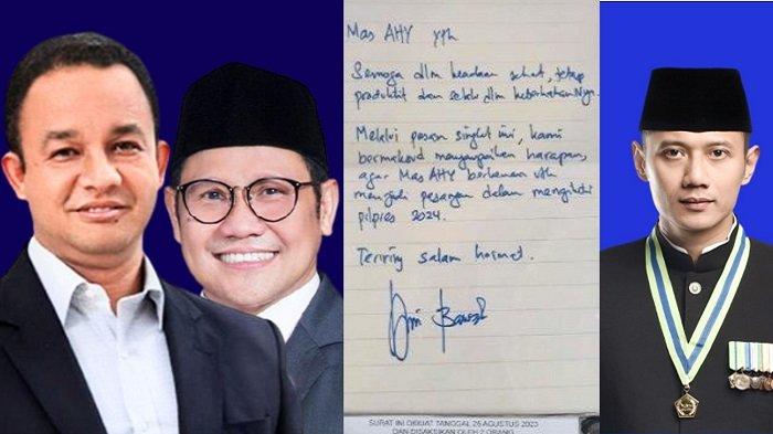 Bacapres Partai Nasdem Anies Baswedan mengungkapkan awal mula kisah surat cinta yang ditujukan ke Agus Harimurti Yudhoyono (AHY) terkait Pilpres 2024.