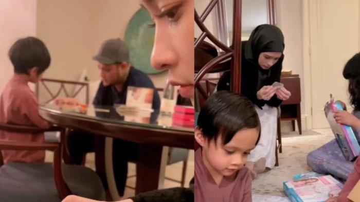 Inara Rusli dan Virgoun beramin bersama anak-anak