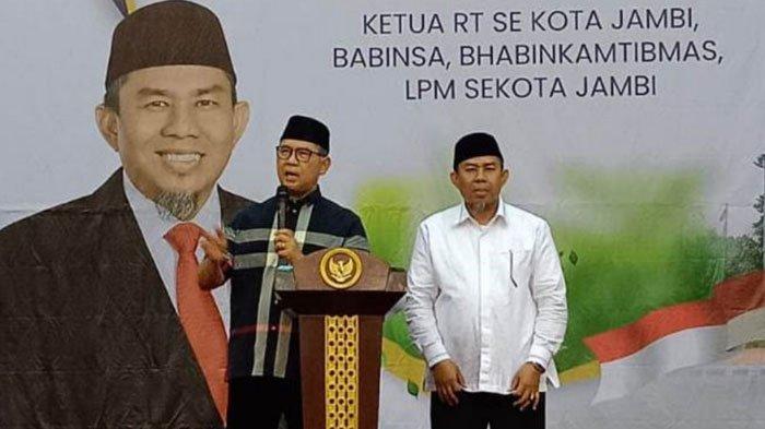 Mantan Wali Kota Jambi dua periode H Syarif Fasha dan bakal calon Wali Kota Jambi H A Rahman (HAR) di satu kesempatan