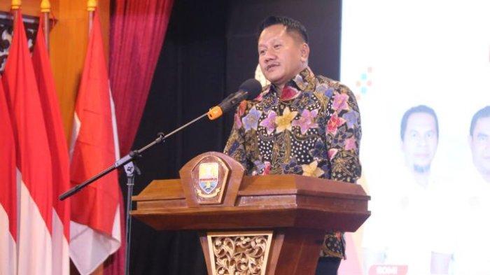 Ketua DPP REI Joko Suranto di Gala Dinner Persatuan Perusahaan Realestat Indonesia (REI) Jambi, bertempat di Auditorium Rumah Dinas Gubernur Jambi, Selasa (21/09/2024) malam.