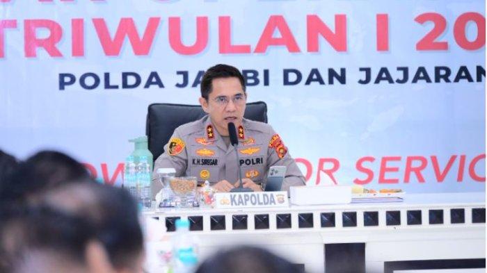 Kapolda Jambi, Irjen Pol. Krisno H Siregar hadiri  Gelar Operasional (GO) Triwulan I (TW I) tahun 2025 yang dilaksanakan pada Kamis, 22 Mei 2025