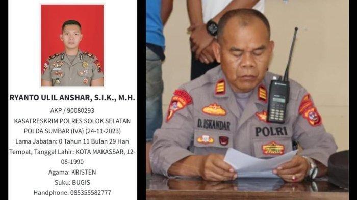 Kasat Reskrim Polres Solok Selatan, AKP Ulil Ryanto Anshari tewas usai baku tembak Kabag Ops, AKP Dadang Iskandar pada Jumat (22/11/2024) dini hari.