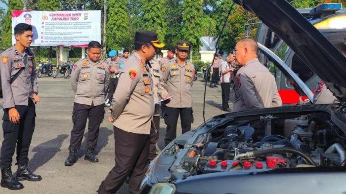 Cek Kendaraan Dinas, Kapolres Tebo Minta Dirawat untuk Tingkatkan ...