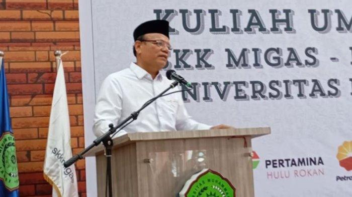 SKK Migas PetroChina International Jabung Ltd bersama KKKS wilayah Jambi memberikan kuliah umum kepada mahasiswa-mahasiswi Universitas Muhammadiyah (UM) Jambi, Kamis (27/6/2024).