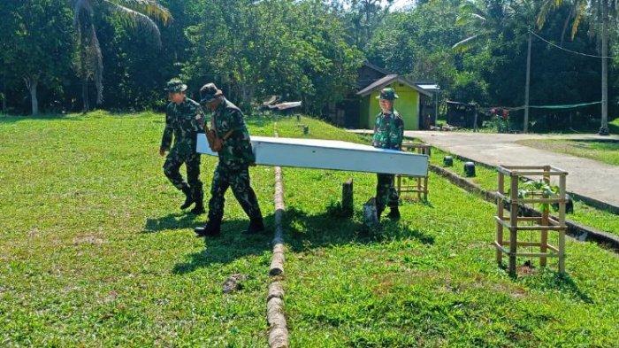 Satgas TNI Manunggal Membangun Desa (TMMD) ke 122 Kodim 0420 Sarko menyelesaikan semua pengerjaan Infrastruktur dan program ketahanan pangan yang dilaksanakan di Desa Bedeng Rejo Kecamatan Bangko Barat Kabupaten Merangin Jambi, Rabu (30/10/2024).
