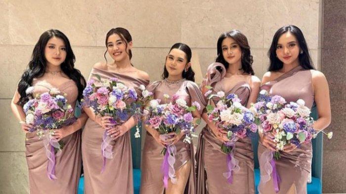 5 Potret Bridesmaid di Nikahan Mahalini dan Rizky Febian