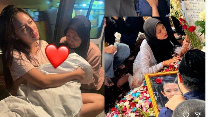 5 Potret Tangisan Tamara Tyasmara saat Dante Meninggal