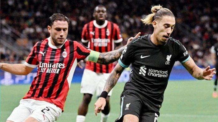 AC Milan vs Liverpool di Liga Champions.