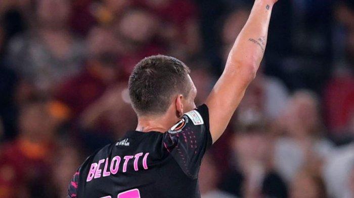 Andrea Belotti di AS Roma mencetak gol pertama