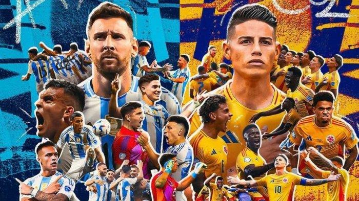 Argentina akan menghadapi Kolombia dalam pertandingan final Copa America 2024 pada Senin (15/7/2024) pagi.
