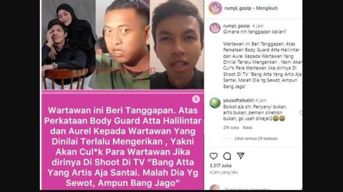 Bisa-bisanya Bodyguard Atta Halilintar Ancam Culik Wartawan, Suami Aurel: Saya Minta Maaf