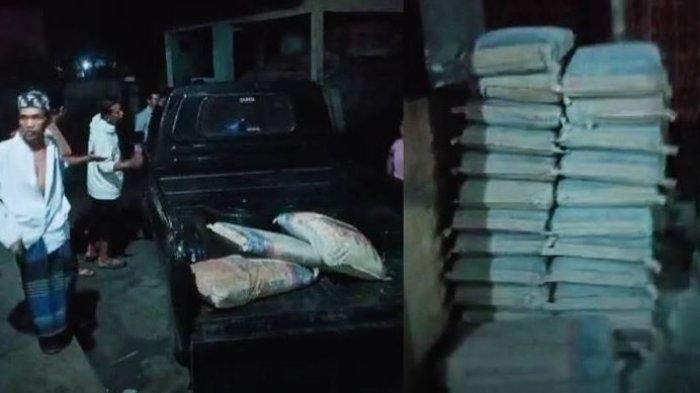 Caleg Tarik Bantuan Semen di Masjid