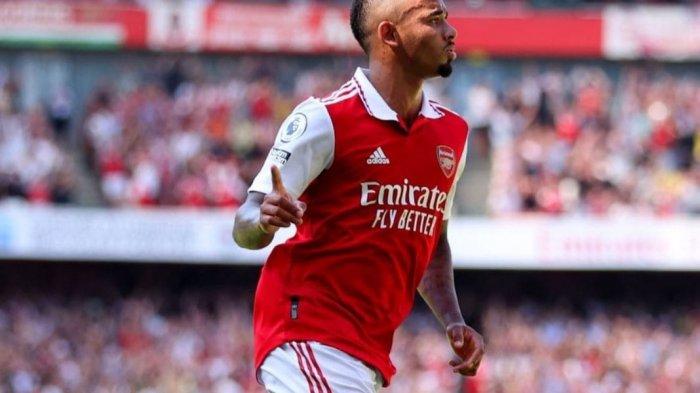 Striker Arsenal Gabriel Jesus Cetak 2 Gol di Laga Melawan Leicester City di Liga Premier Inggris pada Sabtu (13/8/2022) malam