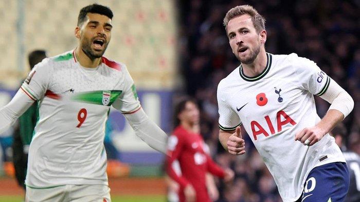Kolase Mehdi Taremi dan Harry Kane akan berhadapan saat Iran melawan Inggris di Piala Dunia 2022