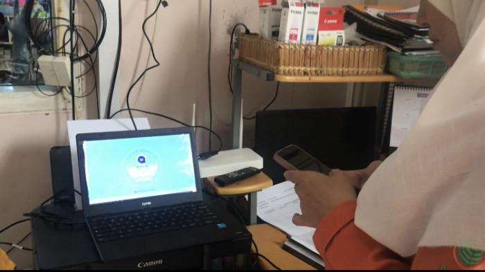 CHROMEBOOK - Kondisi Chromebook di sekolah-sekolah di Jambi, pengadaan dari Kemendikbud Ristek beberapa tahun lalu.