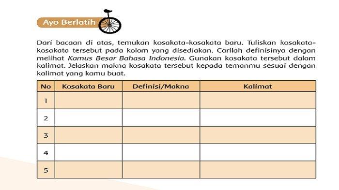 Kosakata baru di naskah