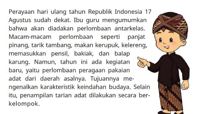 Bacaan untuk kunci jawaban Pendidikan Pancasila atau Pendidikan Kewarganegaraan (PKN) kelas 3 SD/MI Kurikulum Merdeka BAB 1 Aku Anak Indonesia bagian Ayo Membaca halaman 16-18.