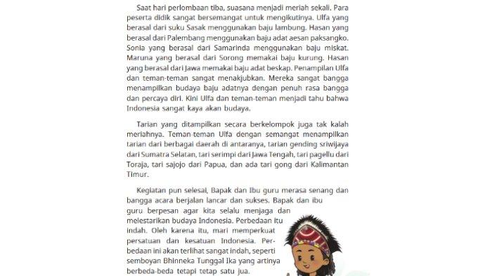 Bacaan untuk kunci jawaban Pendidikan Pancasila atau Pendidikan Kewarganegaraan (PKN) kelas 3 SD/MI Kurikulum Merdeka BAB 1 Aku Anak Indonesia bagian Ayo Membaca halaman 16-18.