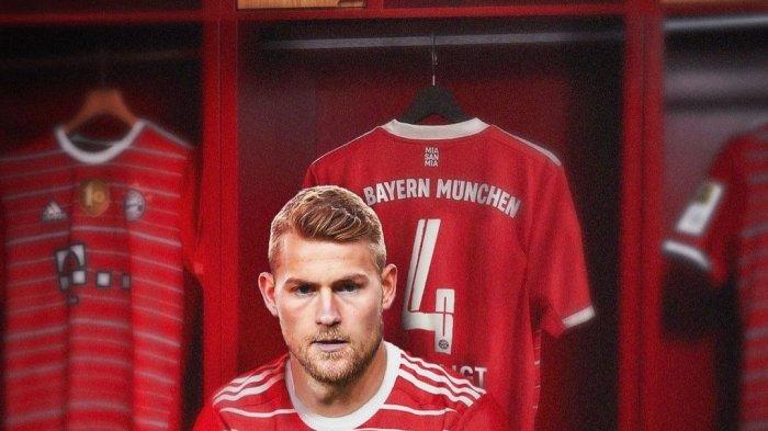 Matthijs de Ligt diperkenalkan sebagai pemain Bayern Munchen, pindah dari Juventus