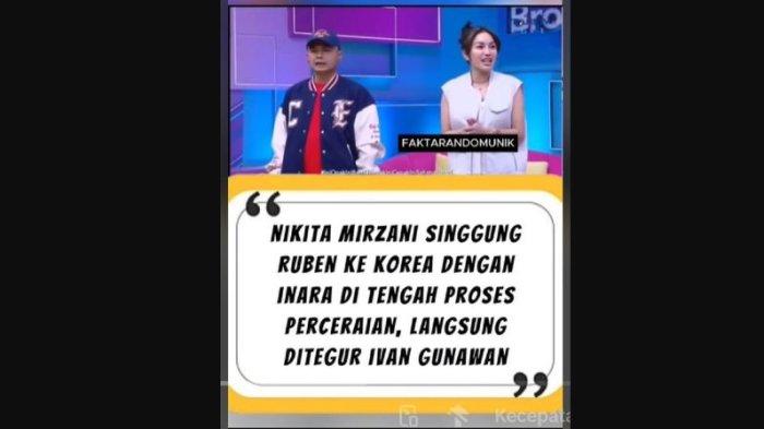 Nikita Mirzani Keceplosan Sentil Perceraian Ruben Onsu dan Sarwenda, Ivan Gunawan Emosi: Mulutnya!