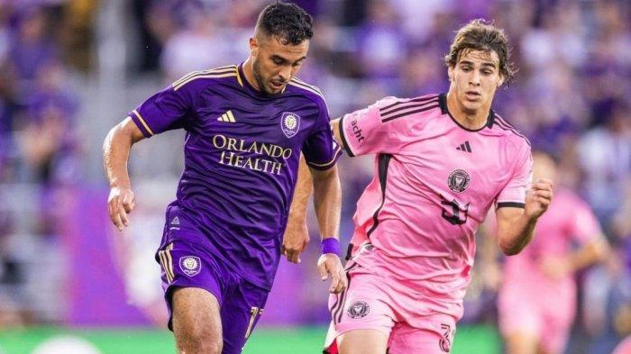 Orlando City vs Inter Miami dalam pertandingan MLS pada Kamis (16/5/2024) pagi.