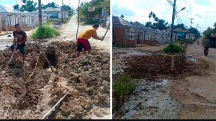 PDAM Muaro Jambi melakukan perbaikan di Lorong Perikanan Muaro Jambi