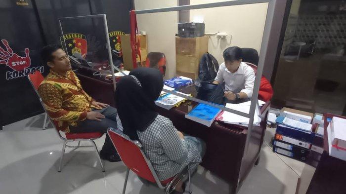 Penyidik Sat Reskrim Polres Merangin menangani kasus korupsi