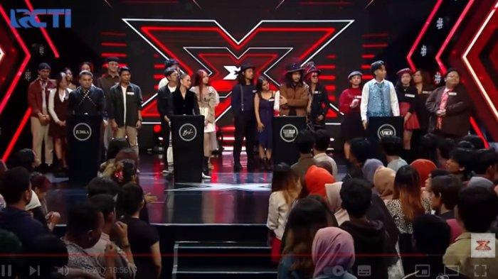 Para Mentor X Factor Indonesia dengan para kontestan