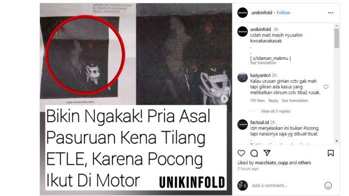 Pengendara Bawa Pocong