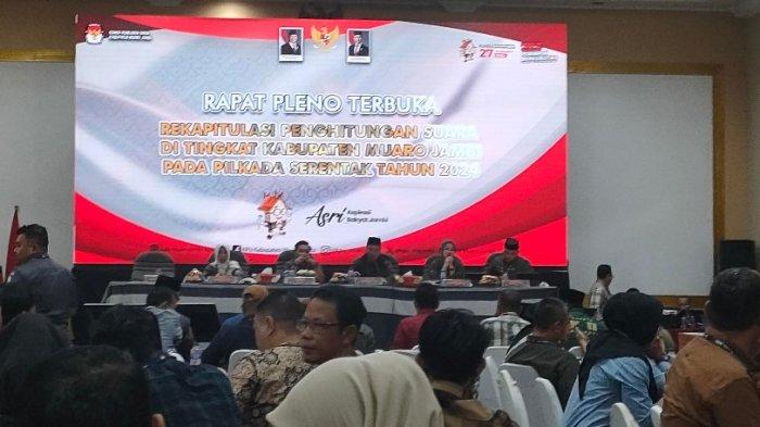 Pleno Rampung, BBS-Jun Mahir Raih Suara Terbanyak di Pilbup Muaro Jambi 2024