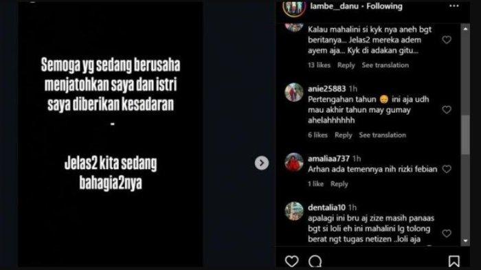 Postingan Rizky Febian