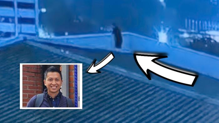 REKAMAN CCTV diplomat muda Arya Daru saat berada di rooftop lantai 12 gedung Kementerian Luar Negeri, sehari sebelum ditemukan dalam kondisi meninggal dunia.