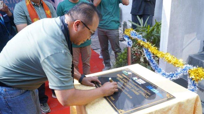 Peresmian Work and Creative Space yang merupakan bagian dari Rumah BUMN Jambi.